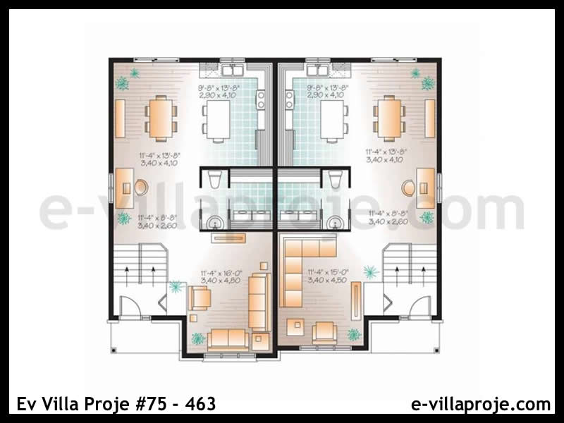 Gazbeton Çelik Ev 298 m² Dubleks (5+1) - Görsel 2