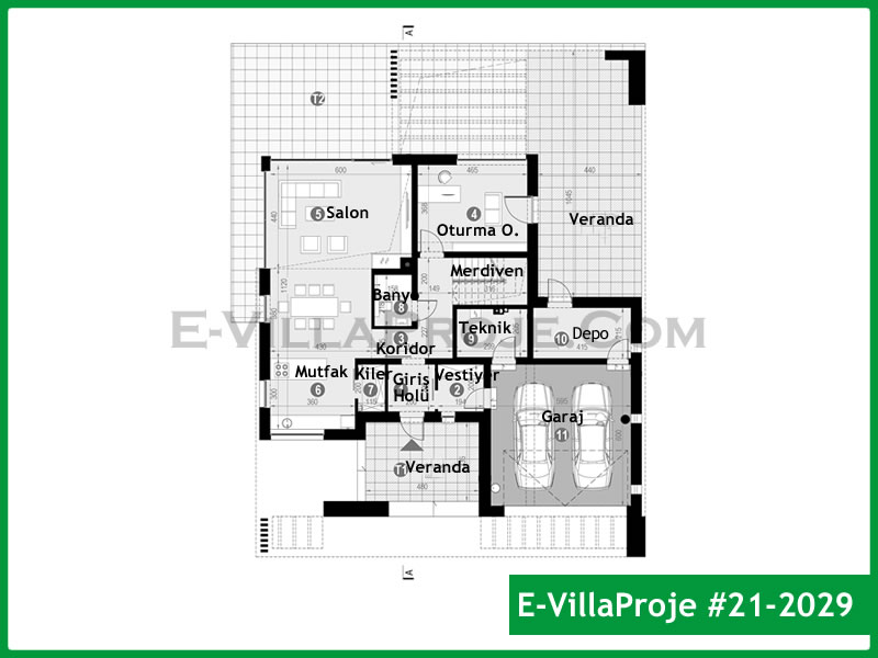 Gazbeton Çelik Ev 298 m² Dubleks (5+1) - Görsel 2