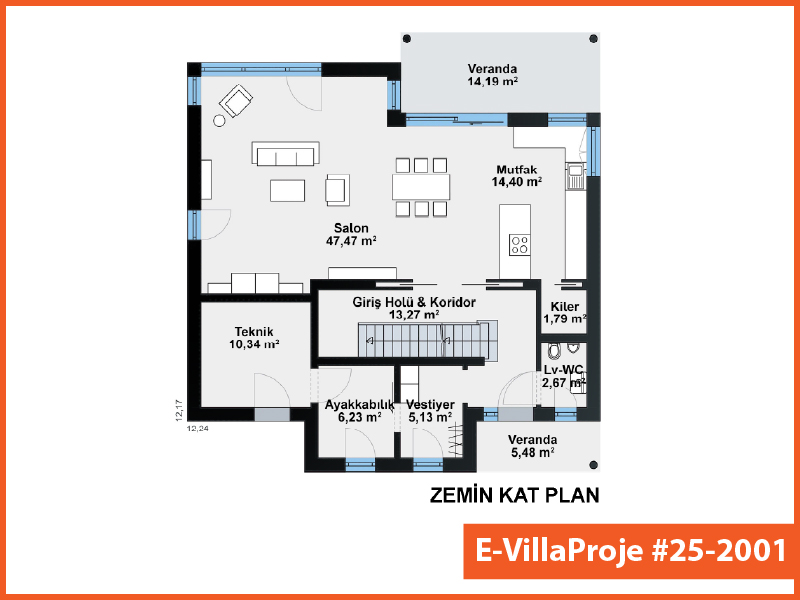 Gazbeton Çelik Ev 298 m² Dubleks (5+1) - Görsel 2