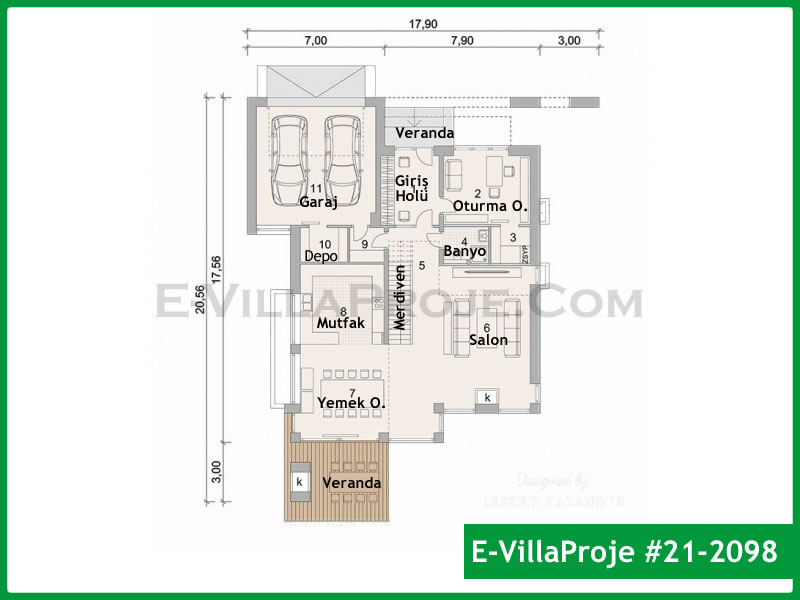 Gazbeton Çelik Ev 299 m² Dubleks (5+1) - Görsel 2