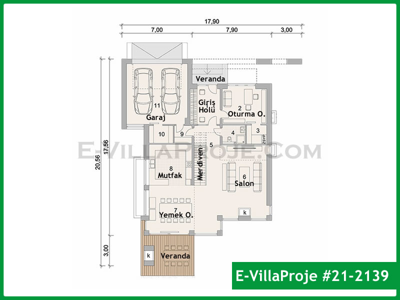 Gazbeton Çelik Ev 300 m² Dubleks (5+1) - Görsel 2