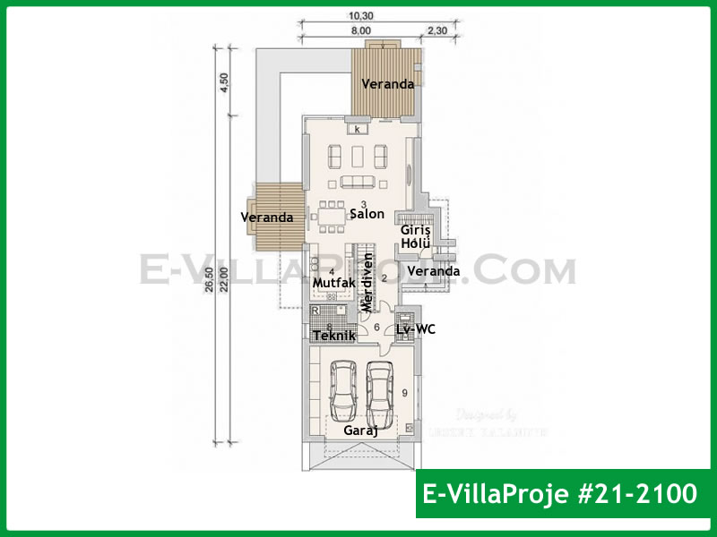 Gazbeton Çelik Ev 304 m² Dubleks (5+1) - Görsel 2