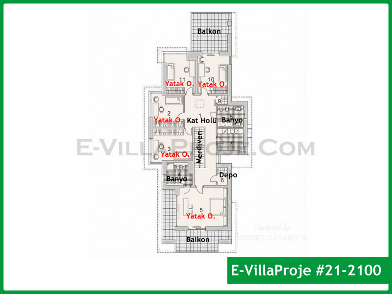 Gazbeton Çelik Ev 304 m² Dubleks (5+1) - Görsel 3