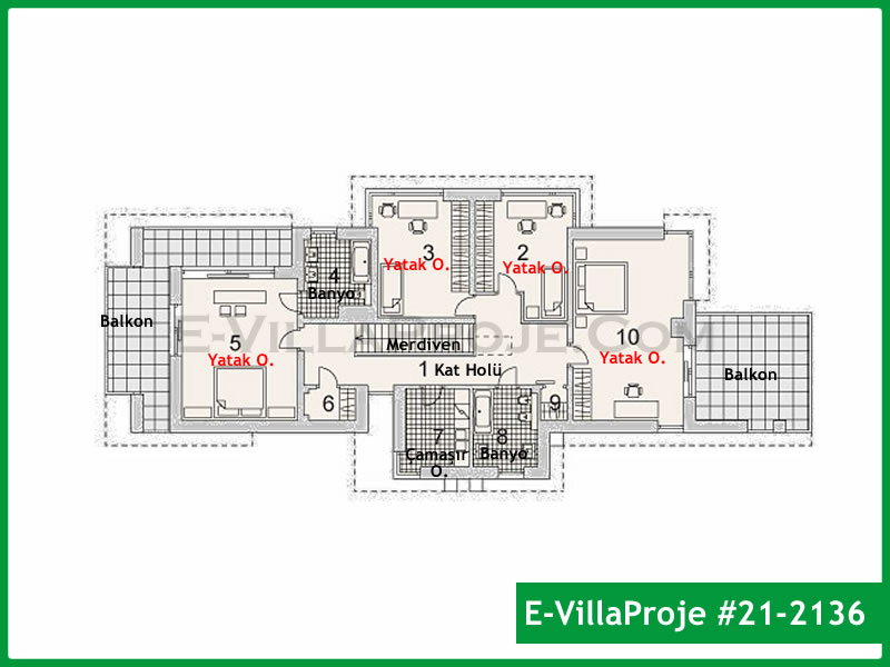 Gazbeton Çelik Ev 304 m² Dubleks (5+1) - Görsel 3