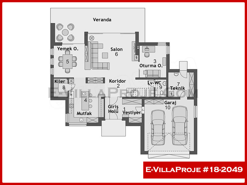 Gazbeton Çelik Ev 306 m² Dubleks (5+1) - Görsel 2