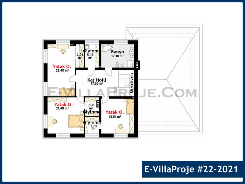 Gazbeton Çelik Ev 310 m² Dubleks (5+1) - Görsel 3