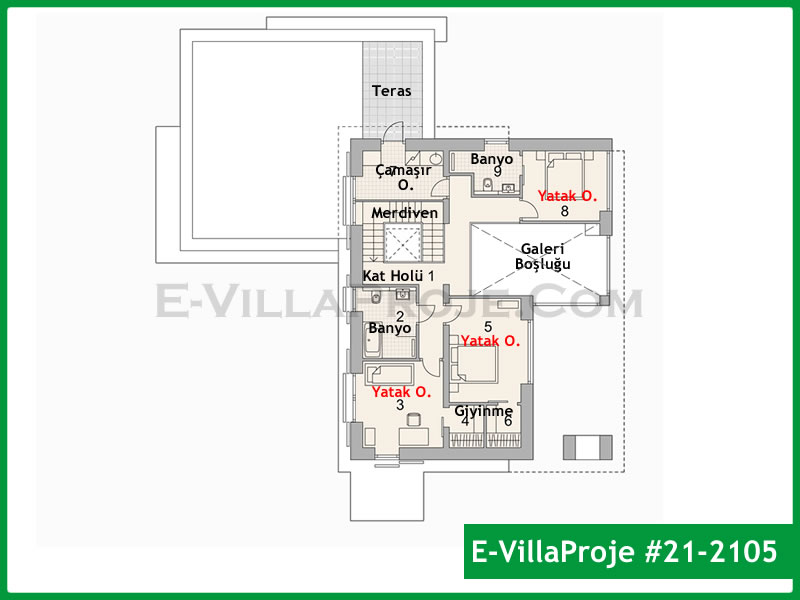 Gazbeton Çelik Ev 311 m² Dubleks (5+1) - Görsel 3