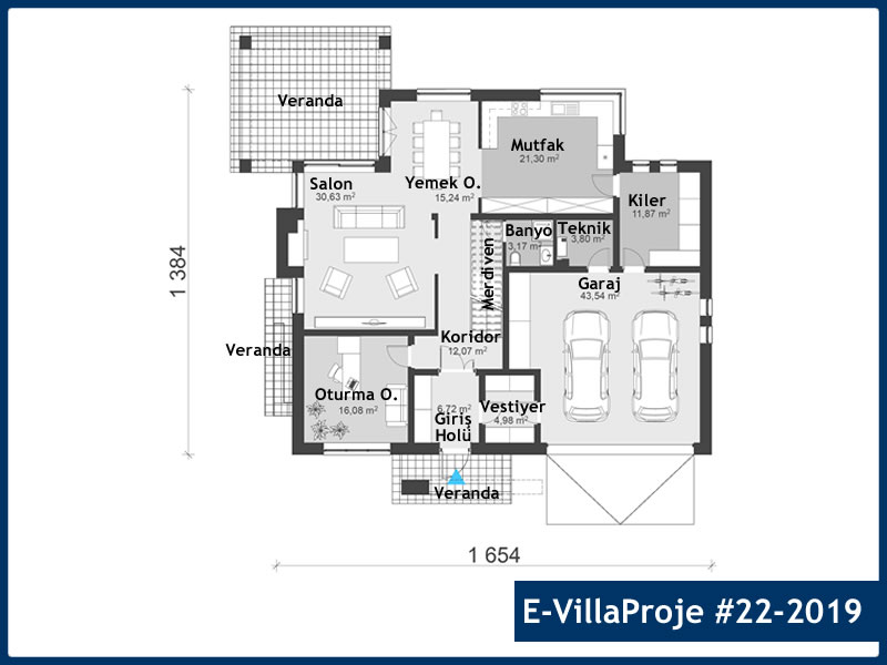 Gazbeton Çelik Ev 311 m² Dubleks (5+1) - Görsel 2