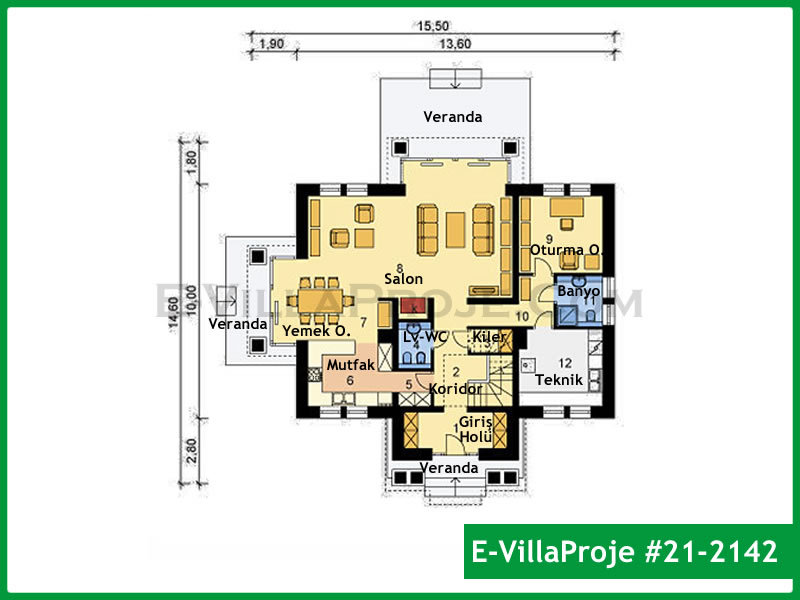 Gazbeton Çelik Ev 314 m² Dubleks (5+1) - Görsel 2