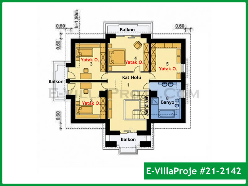 Gazbeton Çelik Ev 314 m² Dubleks (5+1) - Görsel 3