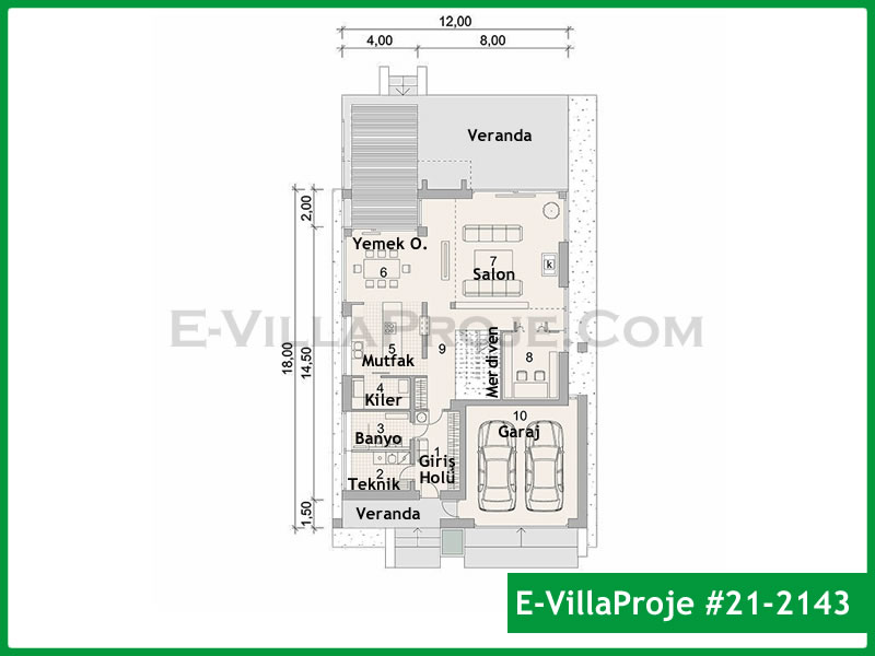 Gazbeton Çelik Ev 315 m² Dubleks (5+1) - Görsel 2