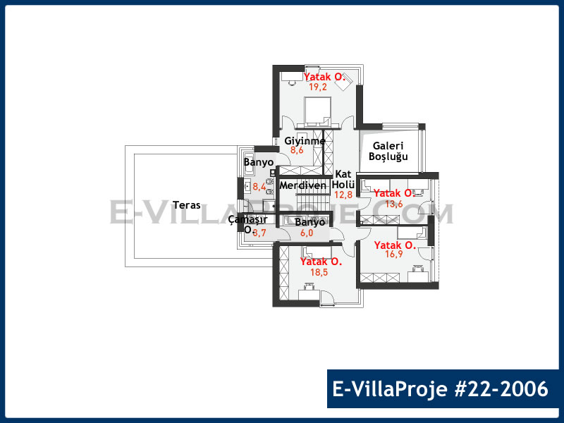 Gazbeton Çelik Ev 317 m² Dubleks (5+1) - Görsel 3