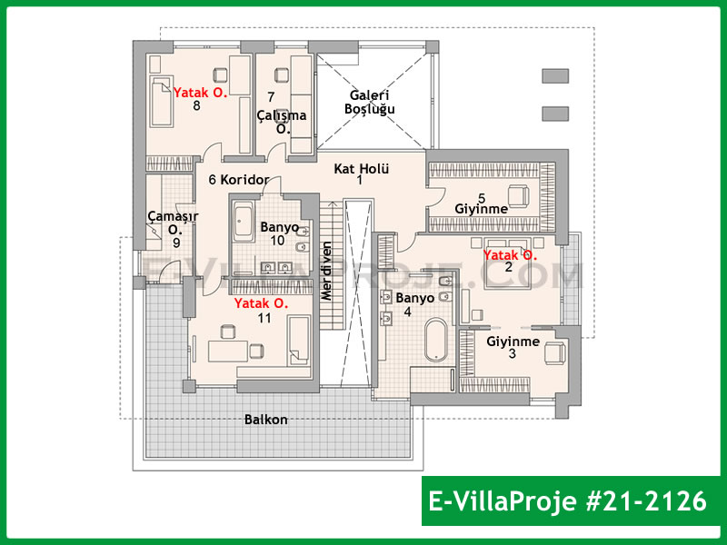 Gazbeton Çelik Ev 319 m² Dubleks (5+1) - Görsel 3