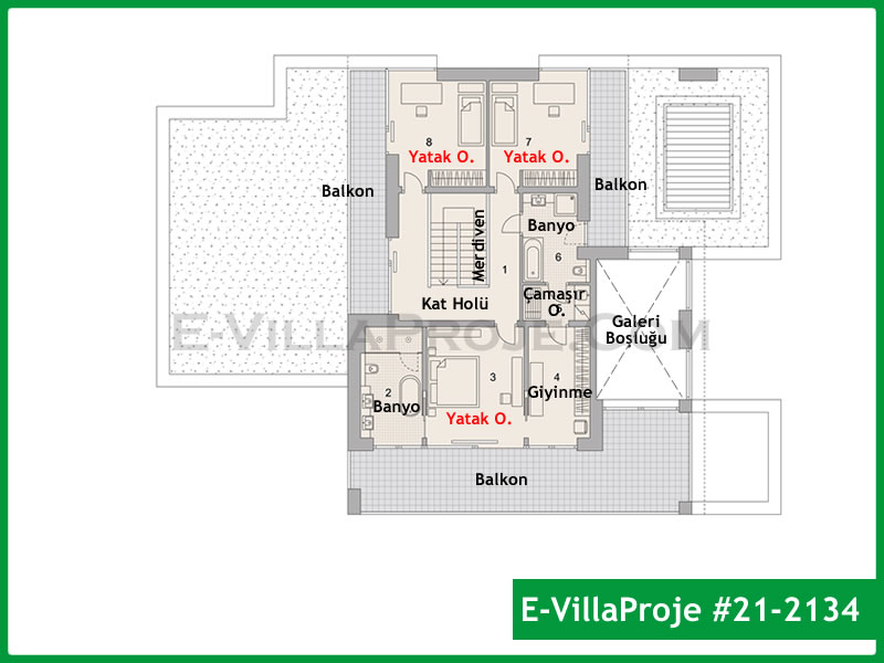 Gazbeton Çelik Ev 322 m² Dubleks (5+1) - Görsel 3