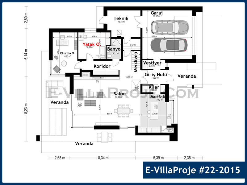 Gazbeton Çelik Ev 326 m² Dubleks (5+1) - Görsel 2