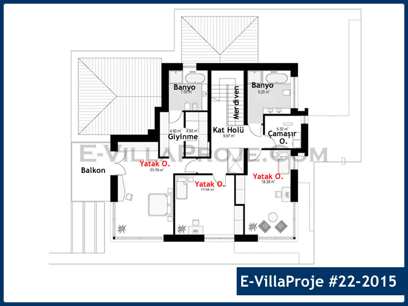 Gazbeton Çelik Ev 326 m² Dubleks (5+1) - Görsel 3
