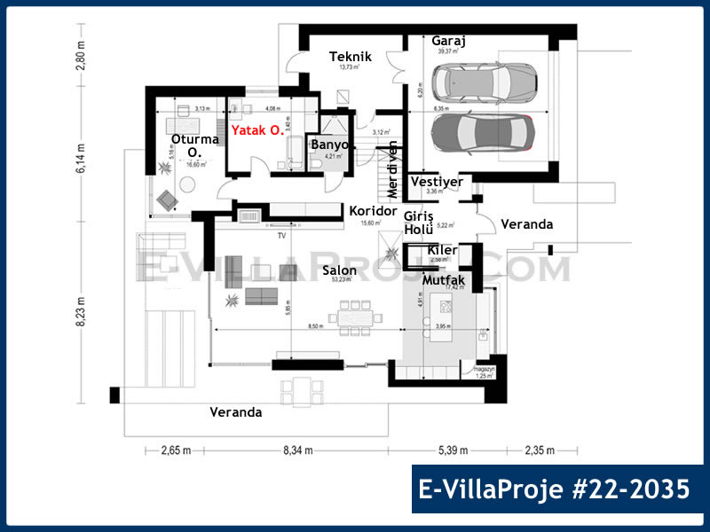 Gazbeton Çelik Ev 326 m² Dubleks (5+1) - Görsel 2