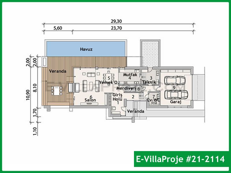 Gazbeton Çelik Ev 328 m² Dubleks (5+1) - Görsel 2