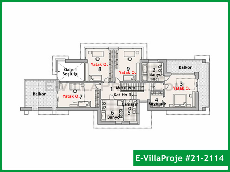 Gazbeton Çelik Ev 328 m² Dubleks (5+1) - Görsel 3