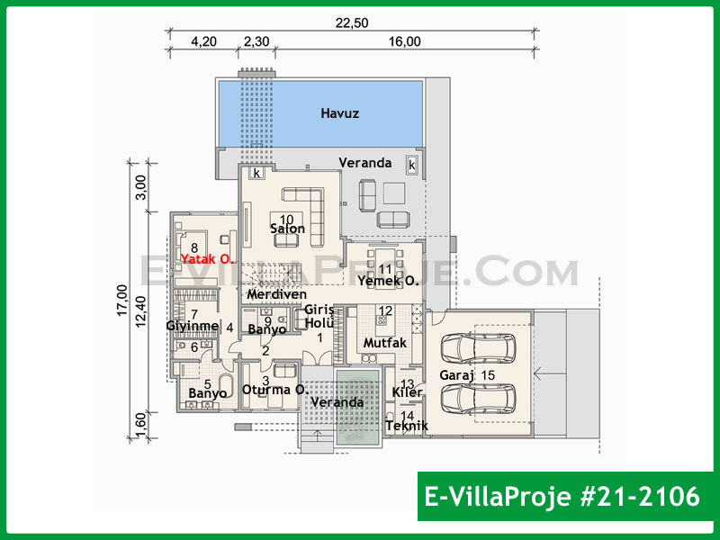 Gazbeton Çelik Ev 329 m² Dubleks (5+1) - Görsel 2