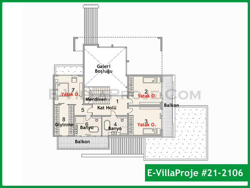 Gazbeton Çelik Ev 329 m² Dubleks (5+1) - Görsel 3