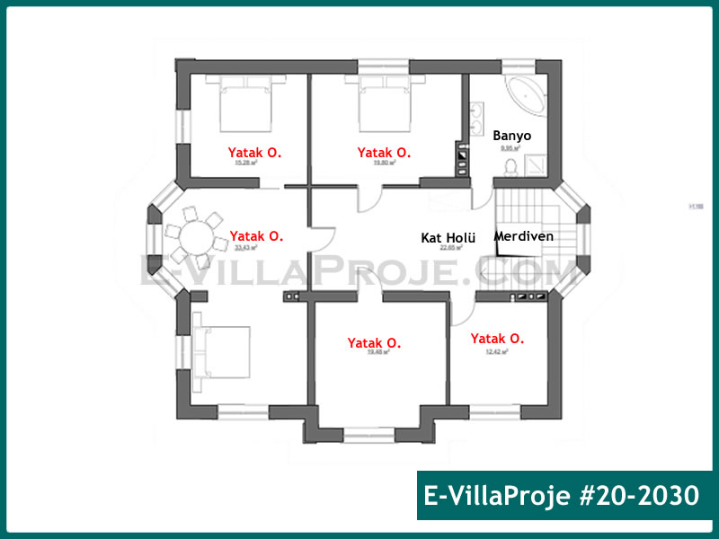Gazbeton Çelik Ev 335 m² Dubleks (5+1) - Görsel 3