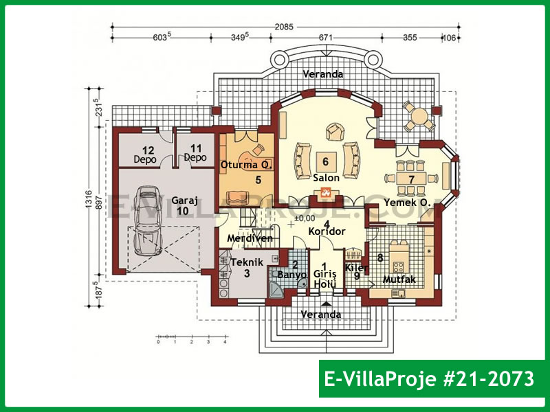 Gazbeton Çelik Ev 338 m² Dubleks (5+1) - Görsel 2
