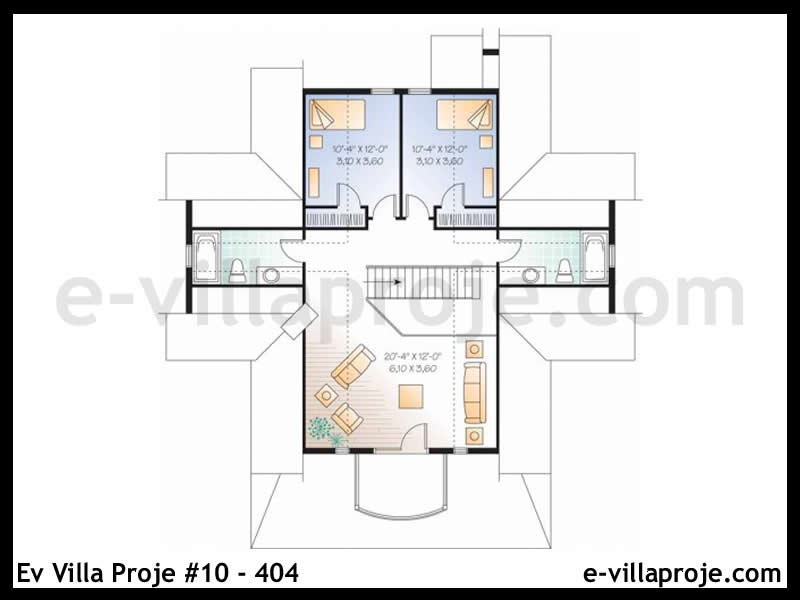 Gazbeton Çelik Ev 340 m² Dubleks (5+1) - Görsel 3