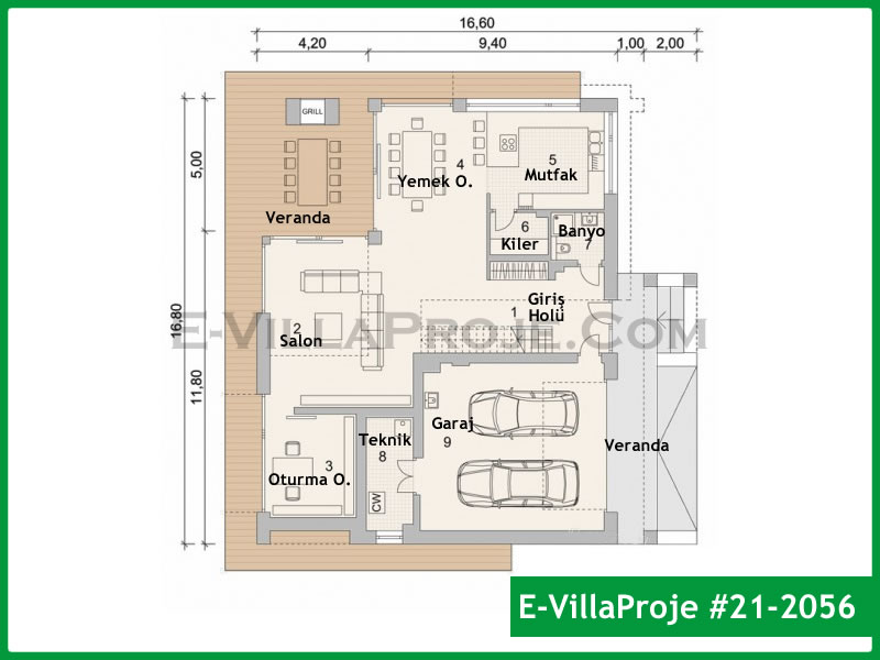 Gazbeton Çelik Ev 348 m² Dubleks (5+1) - Görsel 2