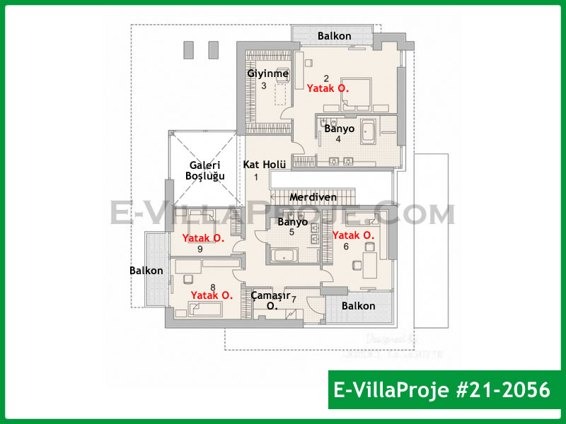 Gazbeton Çelik Ev 348 m² Dubleks (5+1) - Görsel 3