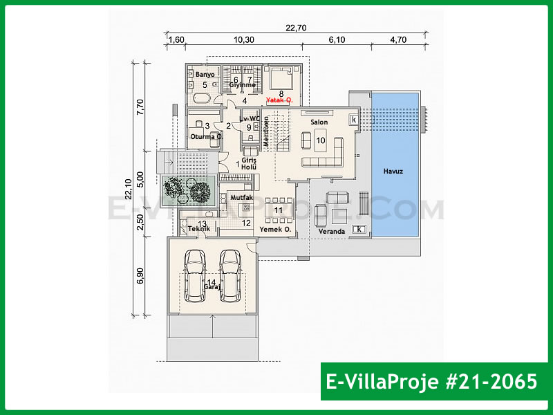 Gazbeton Çelik Ev 356 m² Dubleks (5+1) - Görsel 2