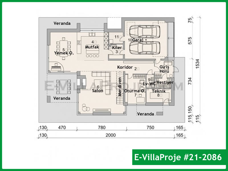 Gazbeton Çelik Ev 367 m² Dubleks (5+1) - Görsel 2