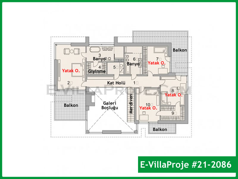 Gazbeton Çelik Ev 367 m² Dubleks (5+1) - Görsel 3