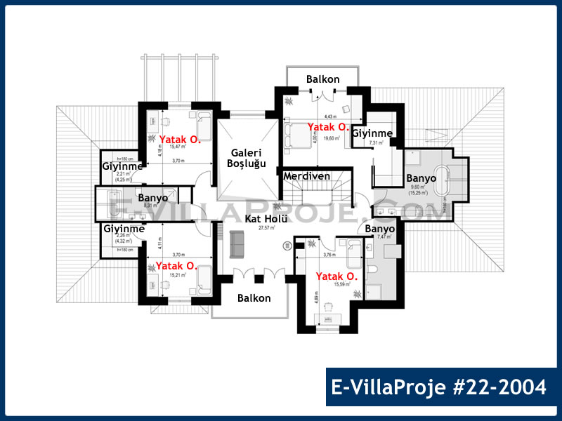 Gazbeton Çelik Ev 371 m² Dubleks (5+1) - Görsel 3