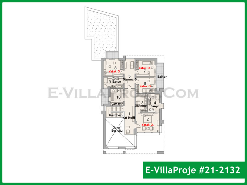 Gazbeton Çelik Ev 376 m² Dubleks (5+1) - Görsel 3