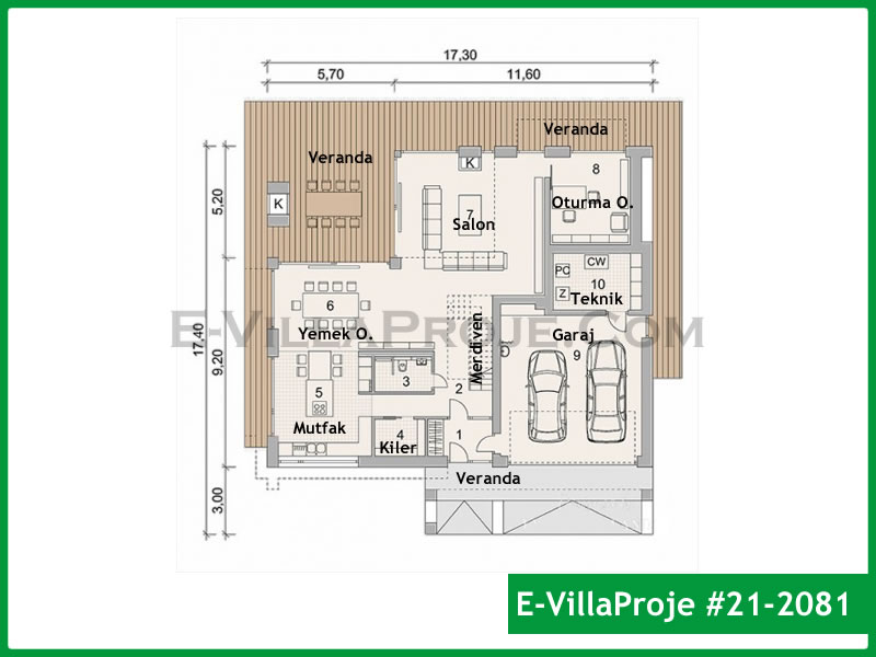Gazbeton Çelik Ev 380 m² Dubleks (5+1) - Görsel 2