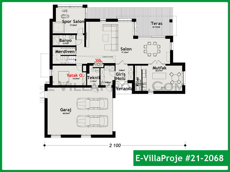 Gazbeton Çelik Ev 382 m² Dubleks (5+1) - Görsel 2
