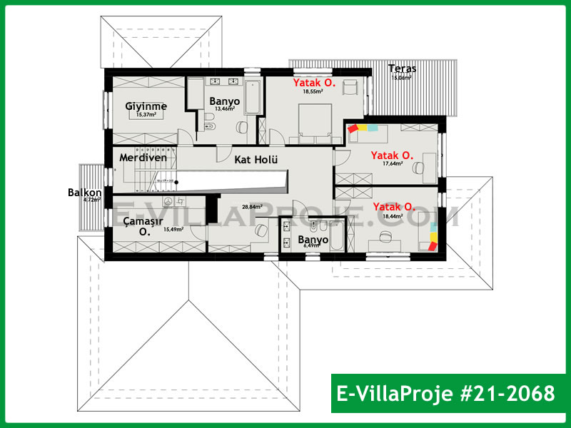 Gazbeton Çelik Ev 382 m² Dubleks (5+1) - Görsel 3