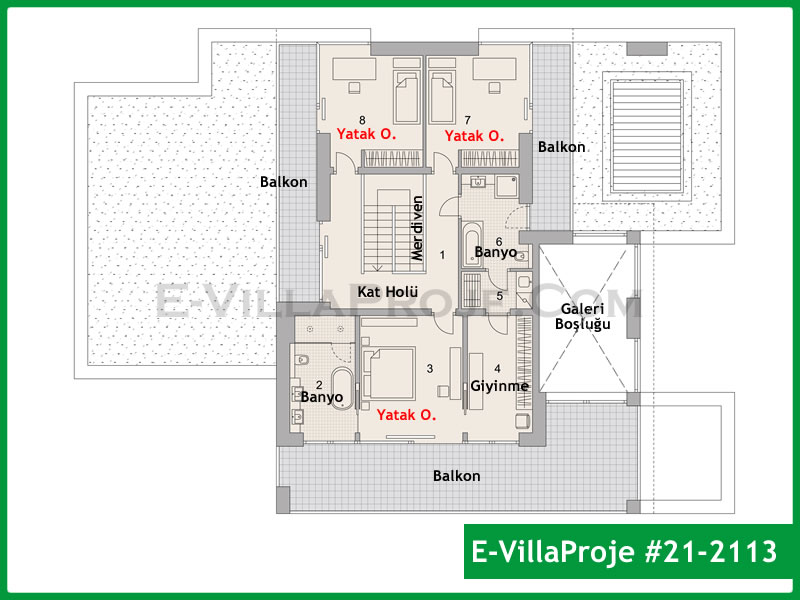 Gazbeton Çelik Ev 385 m² Dubleks (5+1) - Görsel 3