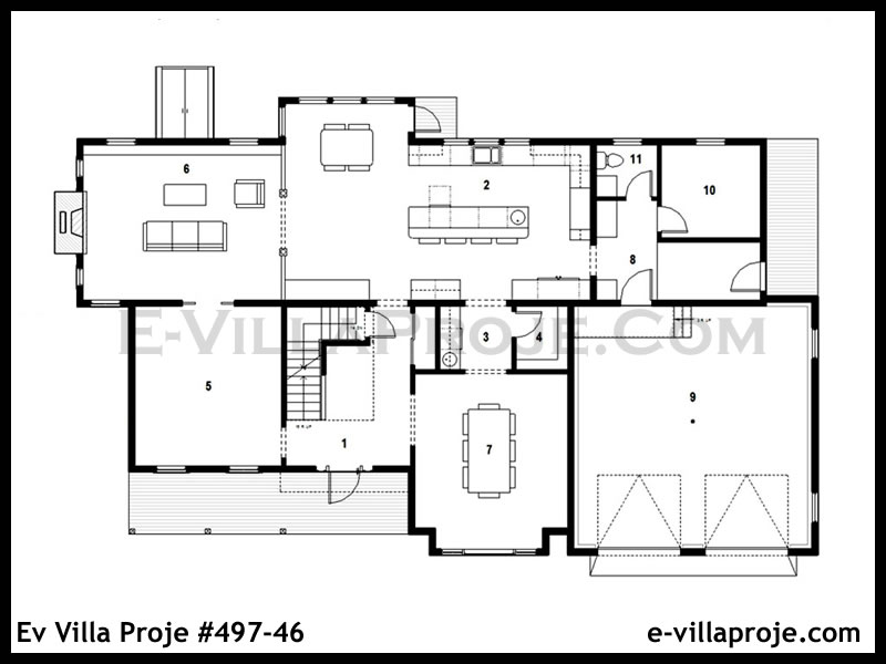 Gazbeton Çelik Ev 386 m² Dubleks (5+1) - Görsel 2