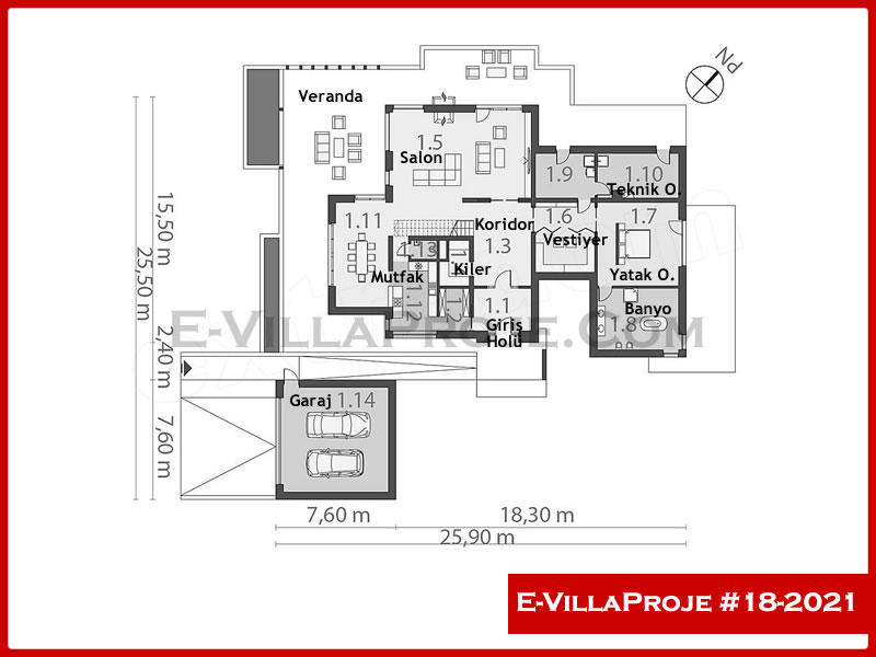 Gazbeton Çelik Ev 391 m² Dubleks (5+1) - Görsel 2