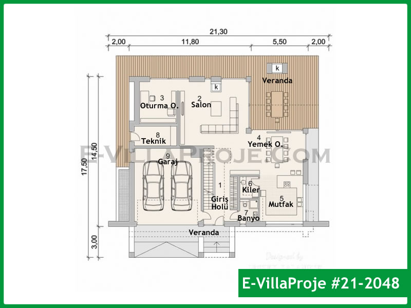Gazbeton Çelik Ev 391 m² Dubleks (5+1) - Görsel 2
