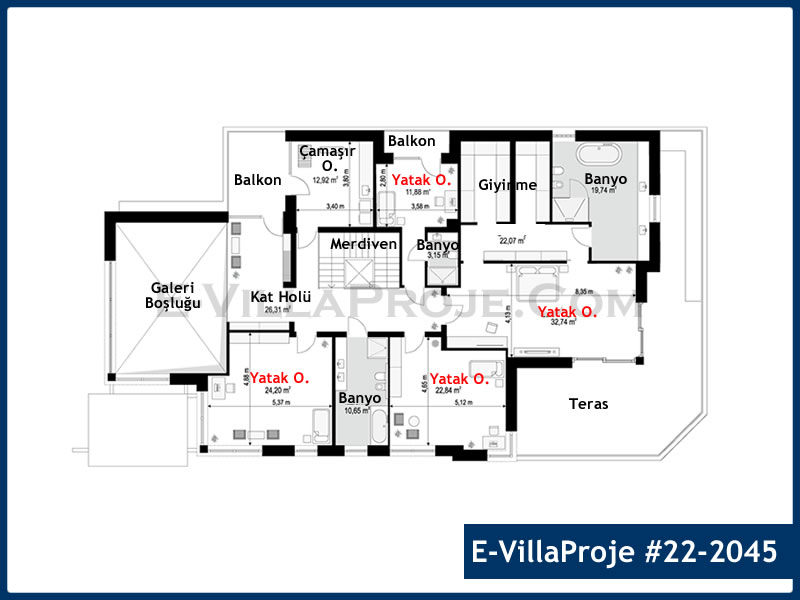 Gazbeton Çelik Ev 401 m² Dubleks (5+1) - Görsel 3