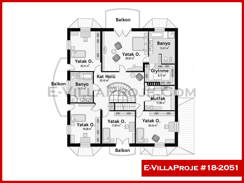 Gazbeton Çelik Ev 421 m² Dubleks (5+1) - Görsel 3