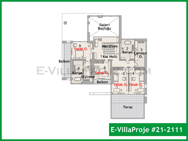 Gazbeton Çelik Ev 429 m² Dubleks (5+1) - Görsel 3