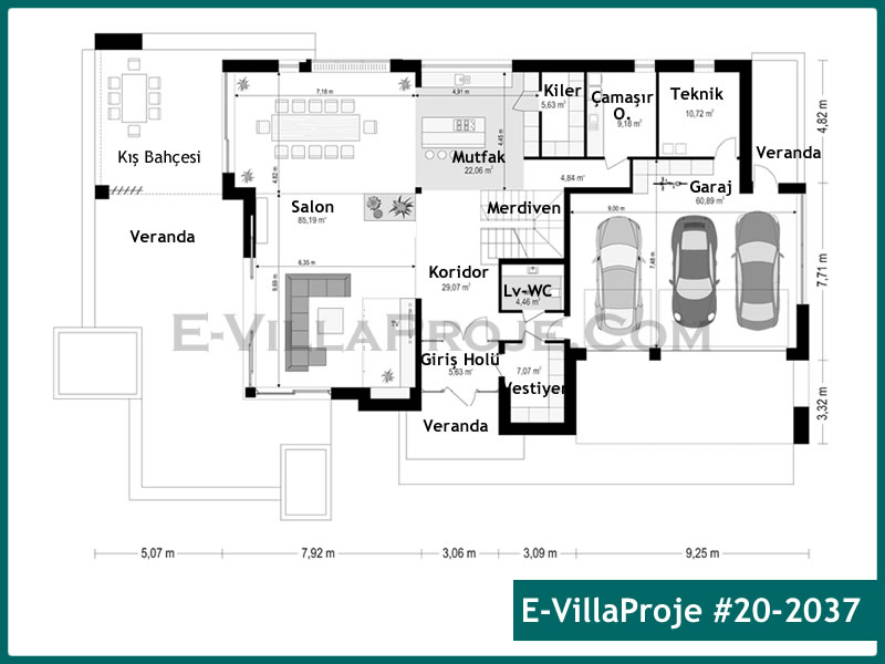 Gazbeton Çelik Ev 440 m² Dubleks (5+1) - Görsel 2