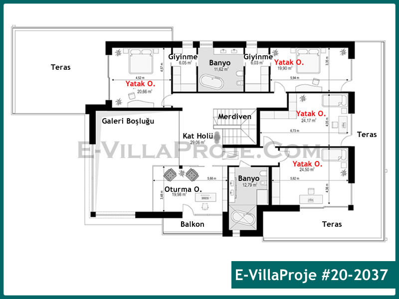 Gazbeton Çelik Ev 440 m² Dubleks (5+1) - Görsel 3