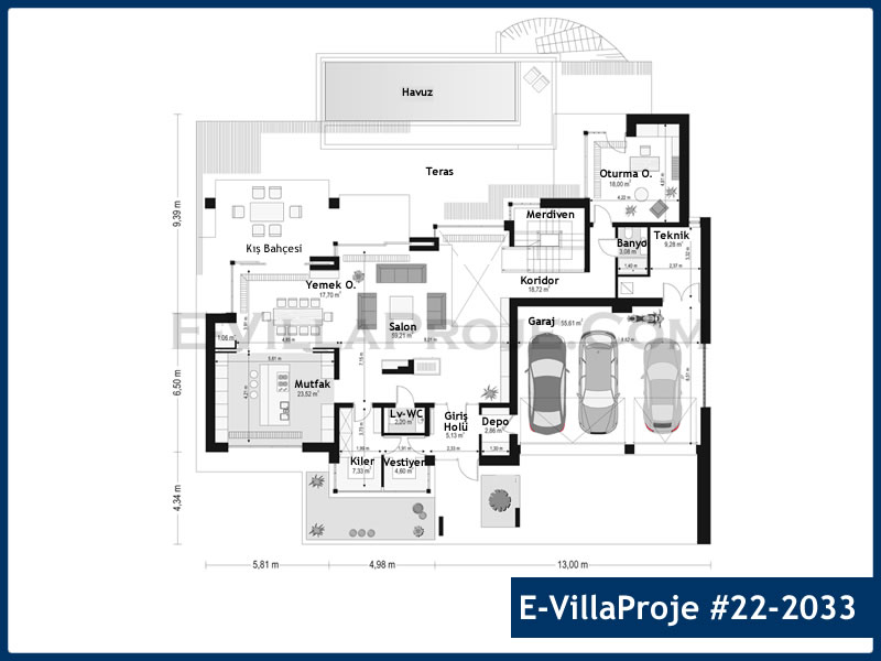 Gazbeton Çelik Ev 481 m² Dubleks (5+1) - Görsel 2