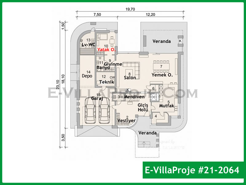 Gazbeton Çelik Ev 526 m² Dubleks (5+1) - Görsel 2