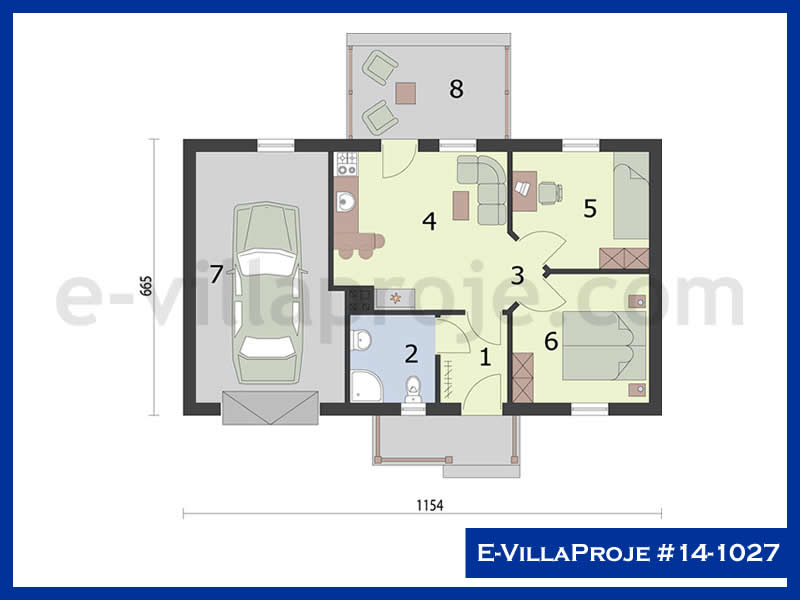 Gazbeton Çelik Ev 57 m² Tek Katlı (2+1) - Görsel 2